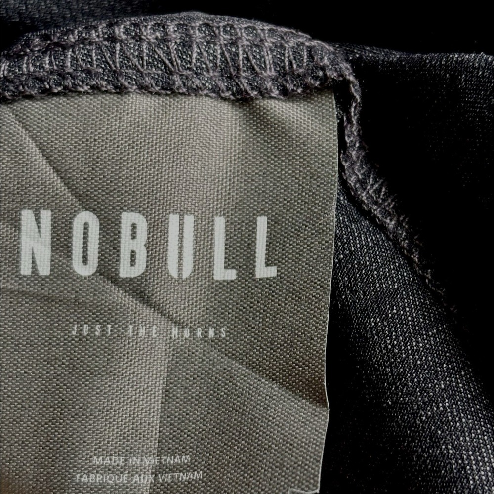 NWOT NOBULL 4-Way Stretch Woven Full Zip Jacket Mens M Dark Gray Performance Gym - Picture 12 of 16